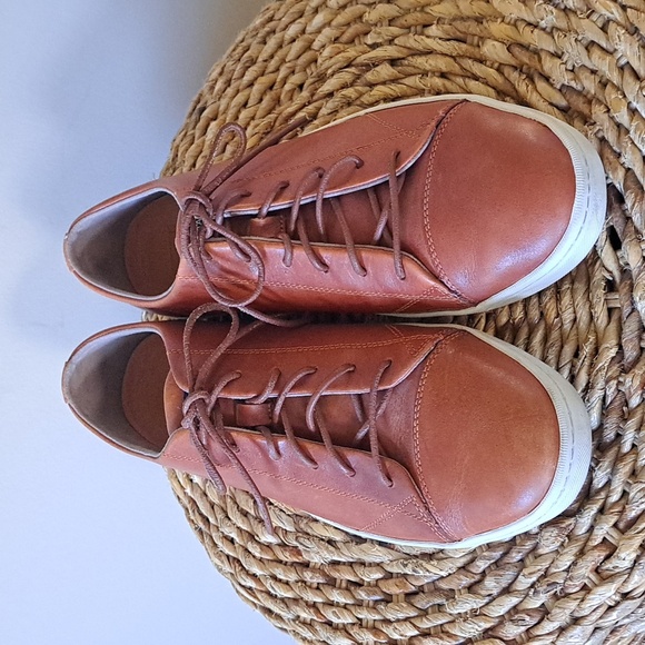 Cole Haan Mens Trafton LX Cognac Brown Leather Athleisure/Casual Sneakers S-11.5 - Picture 4 of 9